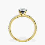 18kt Yellow Gold Venetia Half Eternity Lab Diamond Ring side right image one