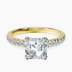 9ct Yellow Gold Venetia Half Eternity Lab Diamond Ring front image