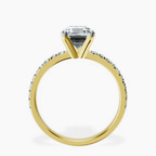 9ct Yellow Gold Venetia Half Eternity Lab Diamond Ring side right image one