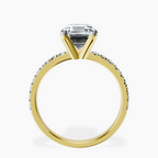 18kt Yellow Gold Venetia Half Eternity Lab Diamond Ring side right image one