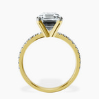 18kt Yellow Gold Venetia Half Eternity Lab Diamond Ring side right image one