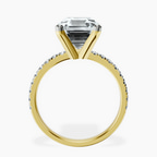 14kt Yellow Gold Venetia Half Eternity Lab Diamond Ring side right image one