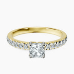 14kt Yellow Gold Venetia Half Eternity Lab Diamond Ring front image
