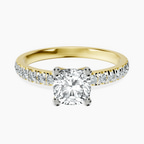14kt Yellow Gold Venetia Half Eternity Lab Diamond Ring front image