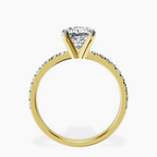 9ct Yellow Gold Venetia Half Eternity Lab Diamond Ring side right image one
