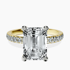 14kt Yellow Gold Venetia Half Eternity Lab Diamond Ring front image