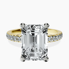 14kt Yellow Gold Venetia Half Eternity Lab Diamond Ring front image