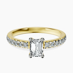 18kt Yellow Gold Venetia Half Eternity Lab Diamond Ring front image