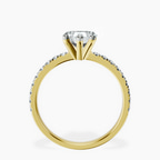 18kt Yellow Gold Venetia Half Eternity Lab Diamond Ring side right image one