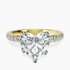 14kt Yellow Gold Venetia Half Eternity Lab Diamond Ring front image