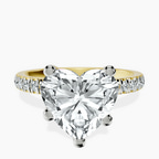 18kt Yellow Gold Venetia Half Eternity Lab Diamond Ring front image