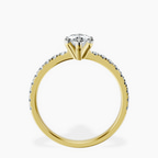 14kt Yellow Gold Venetia Half Eternity Lab Diamond Ring side right image one