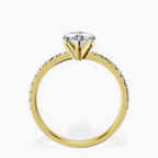 9ct Yellow Gold Venetia Half Eternity Lab Diamond Ring side right image one