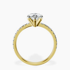 18kt Yellow Gold Venetia Half Eternity Lab Diamond Ring side right image one