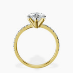 14kt Yellow Gold Venetia Half Eternity Lab Diamond Ring side right image one