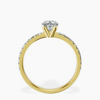 14kt Yellow Gold Venetia Half Eternity Lab Diamond Ring side right image one