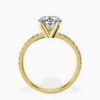 18kt Yellow Gold Venetia Half Eternity Lab Diamond Ring side right image one
