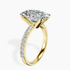 5.01 ct. oval Venetia Half Eternity Ring in 14Ct yellow gold standing product image one