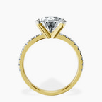 18kt Yellow Gold Venetia Half Eternity Lab Diamond Ring side right image one