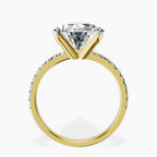 14kt Yellow Gold Venetia Half Eternity Lab Diamond Ring side right image one