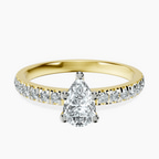 14kt Yellow Gold Venetia Half Eternity Lab Diamond Ring front image