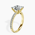 2.80 ct. princess Venetia Half Eternity Ring in 14kt yellow gold standing product image one