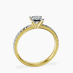 18kt Yellow Gold Venetia Half Eternity Lab Diamond Ring side right image one