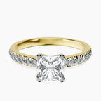14kt Yellow Gold Venetia Half Eternity Lab Diamond Ring front image