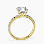 18kt Yellow Gold Venetia Half Eternity Lab Diamond Ring side right image one