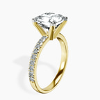 18kt Yellow Gold Venetia Half Eternity Lab Diamond Ring standing product image one