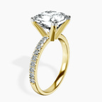 18kt Yellow Gold Venetia Half Eternity Lab Diamond Ring standing product image one
