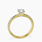 14kt Yellow Gold Venetia Half Eternity Lab Diamond Ring side right image one