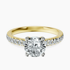 14kt Yellow Gold Venetia Half Eternity Lab Diamond Ring front image