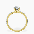 14kt Yellow Gold Venetia Half Eternity Lab Diamond Ring side right image one