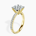 14kt Yellow Gold Venetia Half Eternity Lab Diamond Ring standing product image one