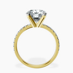 14kt Yellow Gold Venetia Half Eternity Lab Diamond Ring side right image one