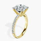 5.02 ct. round Venetia Half Eternity Ring in 9Ct yellow gold standing product image one
