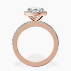 18kt Rose Gold Lumina Halo Lab Diamond Eternity Ring side right image one