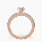 18kt Rose Gold Lumina Halo Lab Diamond Eternity Ring side right image one