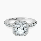 Platinum Lumina Halo Lab Diamond Eternity Ring front image