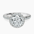 Platinum Lumina Halo Lab Diamond Eternity Ring front image
