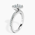Platinum Lumina Halo Lab Diamond Eternity Ring standing product image one