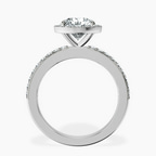Platinum Lumina Halo Lab Diamond Eternity Ring side right image one