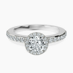 Platinum Lumina Halo Lab Diamond Eternity Ring front image