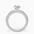 Platinum Lumina Halo Lab Diamond Eternity Ring side right image one