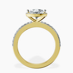 14kt Yellow Gold Lumina Halo Lab Diamond Eternity Ring side right image one