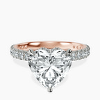 10kt Rose Gold Myra Secret Halo Lab Diamond Ring front image