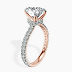 10kt Rose Gold Myra Secret Halo Lab Diamond Ring standing product image one