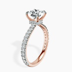 1.18 ct. princess Chrissy Teigen Engagement Ring in 10kt rose gold standing product image one