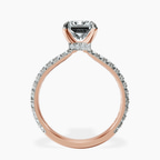 1.18 ct. princess Chrissy Teigen Engagement Ring in 10kt rose gold side right image one
